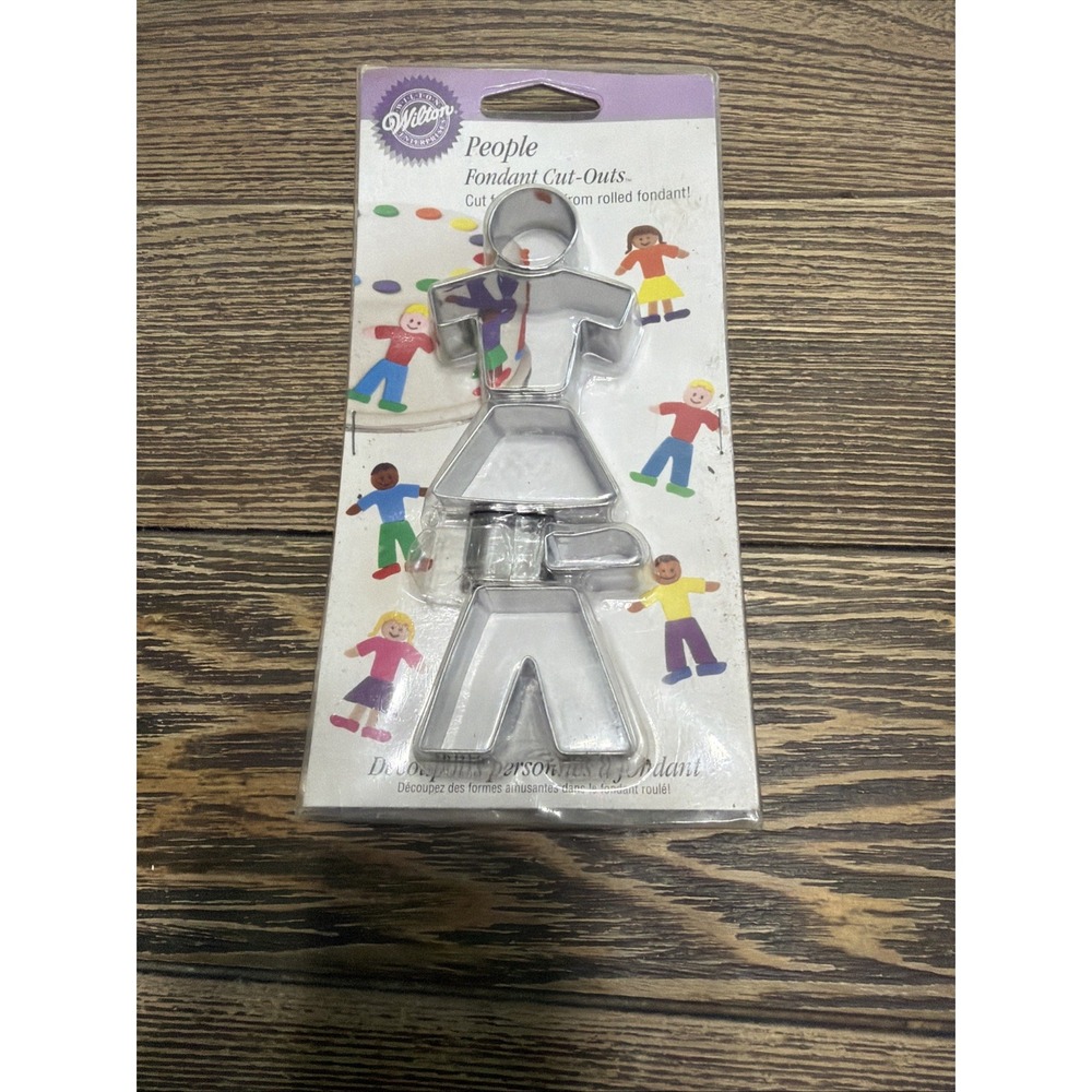 2005 Wilton Fondant Cut Outs Cutter People New In Package